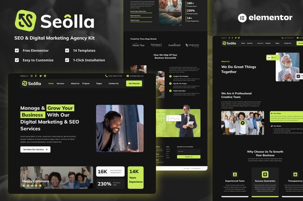 Seolla - SEO & Digital Marketing Agency Template Kit